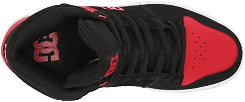 DC Men's Manteca 4 Hi High Top Casual Skate Shoe Sneaker, Black/RED, 8 | Image 4