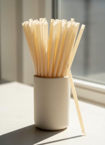 Pitillos biodegradables de caña de azúcar 12 pulg 80 pzas miniatura 5