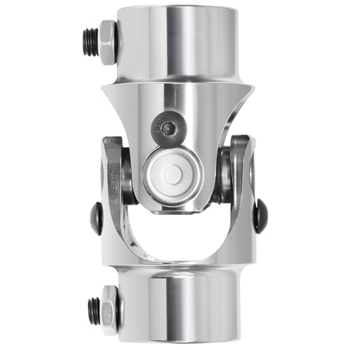 Image of 3 /4 inch-36 Spline X 3 /4 inch DD Stainless Steel Steering U Joint, Universal Joint Single Steering Column Shaft U Joint, Total Length:83mm (3-1 /4 inch)