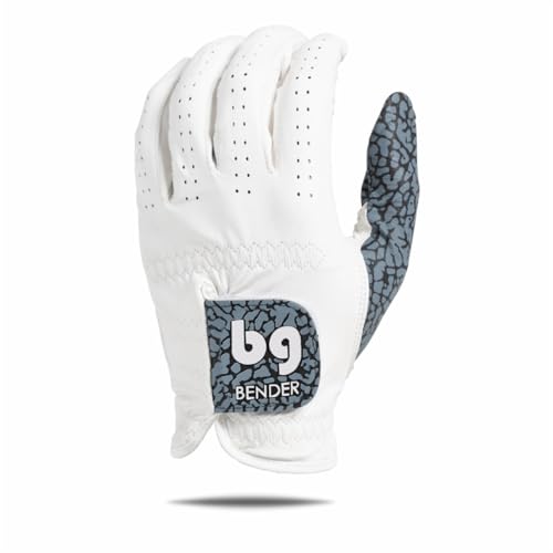 BG Bender Elite Tour Mens Golf Glove – 100% AA Cabretta Leather – Durable, Unique & Cool Design – Breathable Premium Golfing Gloves for Men – Tour Grade Grip & Comfort