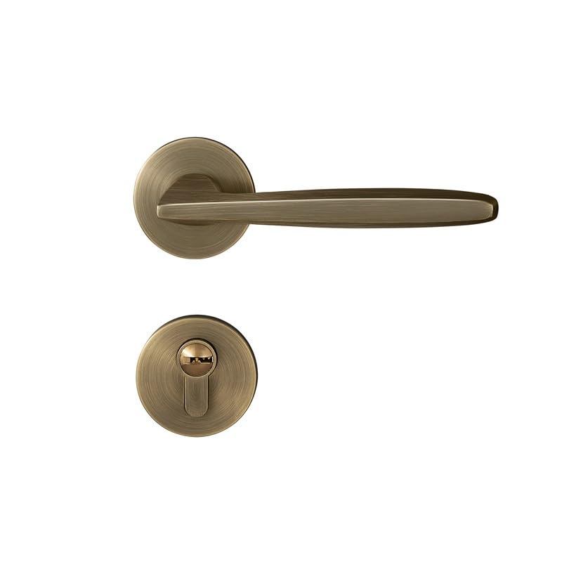 Serrure de porte de chambre silencieuse et poignée fendue d'intérieur