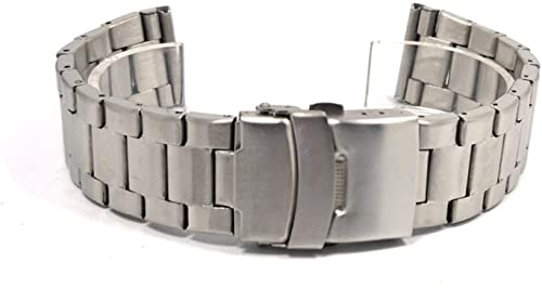 Bracelet de montre 22mm en métal solide pour remplacer un bracelet usé avec boucle sécurisée