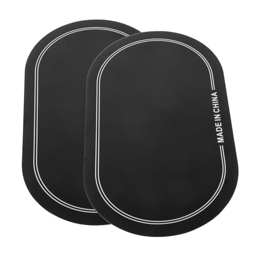 Abaodam 2pcs Drumhead Pads Set Bass Drum Patch Kick Drum Pedal Patch Dampeners for Practice Pads Protector