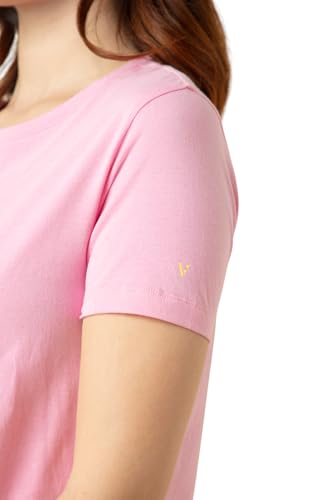 Image of Van Heusen Women's Cotton Relaxed Fit Lounge T Shirt - Relax Fit, Round Neck, Short Sleeves