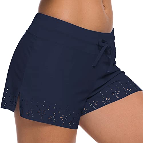Pantalón corto de baño para mujer de talle alto reductor para piscina y natación