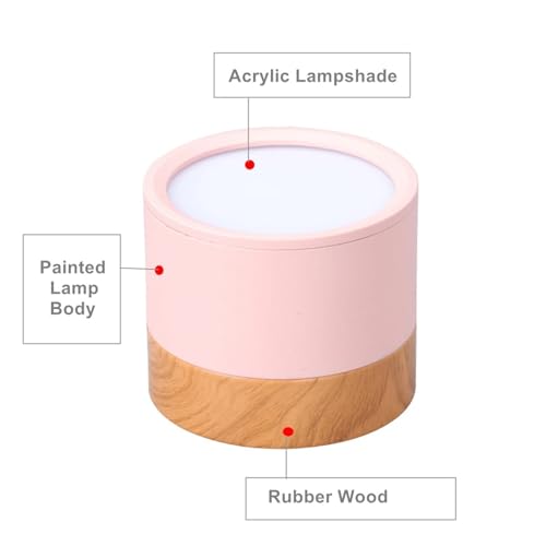 Foco interior para sala de estar downlight LED de madera nórdica 4