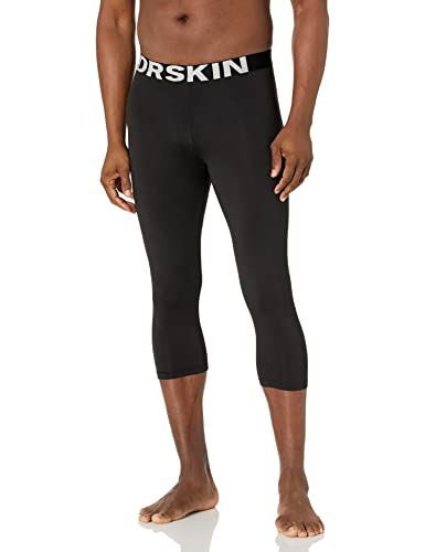 DRSKIN Menâ€™s 3/4 Compression Tight Pants Base Under Layer Running Shorts Warm Cool Dry (Classic B801, S)