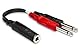 Hosa YPP136 Y-Kabel 6,3mm TRSF-6,3mm TS