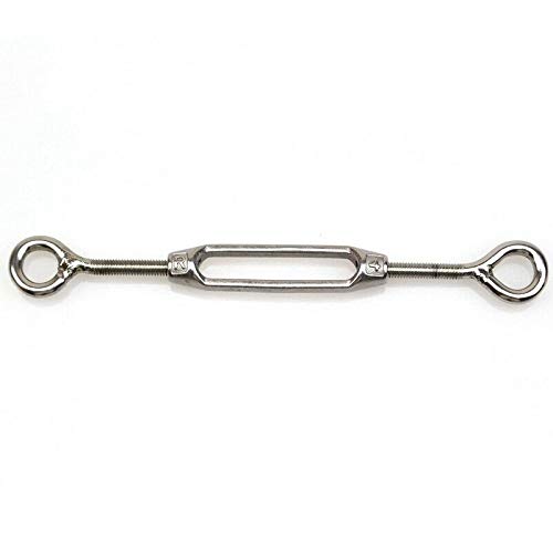 Miniatura 5 de eoocvt 5pcs M4 acero inoxidable 304 tensor cuerda de alambre tensión (ojo y ojo)