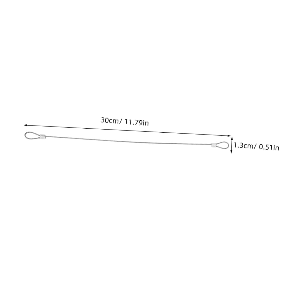 FUNOMOCYA 20pcs Stainless Steel Wire Rope Loops Heavy Duty Security Cable Wires Crimping Loop Sleeves for Home and Construction