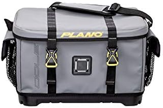 Plano Z-Series 3700 Tackle Bag, Gray, PVC Fabric with Waterproof and Non-Skid Base, Includes 2 3700 StowAway Utility Boxes, Soft Fishing Tackle Storage Bag