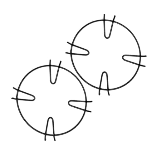 GRADENEVE Rejillas para Estufa de Gas 4 Soportes Antideslizantes de Hierro Forjado Ideales para Ollas y Sartenes Resistentes al Calor Accesorios para Cocina