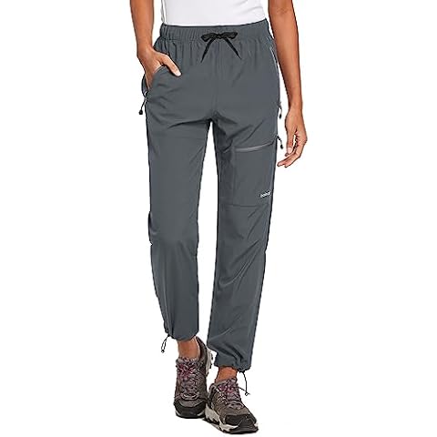 BALEAF Women's Waterproof Hiking Pants with UV Protection Cover