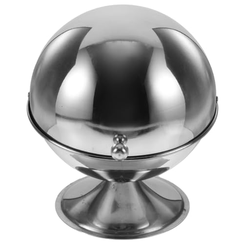 BEBEMOKO Stainless Steel Sugar Cup Cream Sugar Containers Clamshell Condiment Organizer