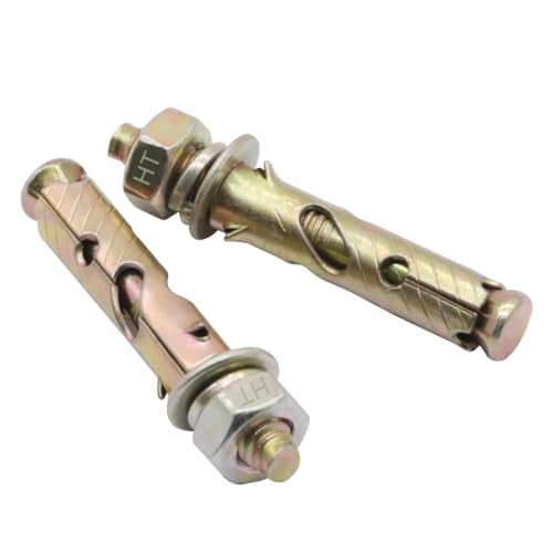 Image of 5 /16 x 2 in Zinc-Plated Steel Sleeve Anchors for Concrete 10 Pack