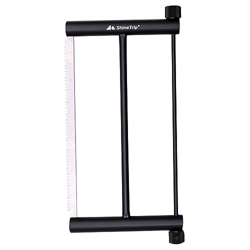 Toddmomy tirando de la Herramienta de camping multifuncional de mano de madera de jardín de mano para trabajos pesados podadora de jardinería aleación de aluminio Black