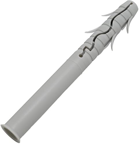 AERZETIX - C62081 - Set di 10 Tasselli universali con alette per colpire Ø14x135mm con flangia - in plastica/nylon - per fissaggio muratura calcestruzzo mattone pietra blocco cemento