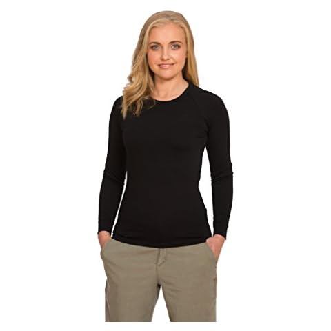 Brass Monkeys - 100% Merino Wool Long Sleeve Thermal - Made in New Zealand - Black - Size 14 XL Extra Large Cover
