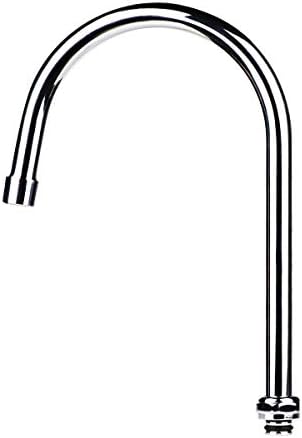 COOLWEST Swivel Gooseneck Spout 6 Inch Swing Swivel Spout Replacement Nozzle for Commercial Kitchen Sink Faucet, Brass Constructed, Chrome Finish