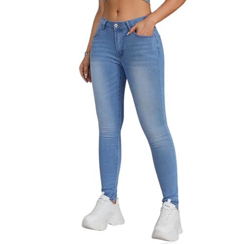 Women's Stretch Jeans Mid Rise