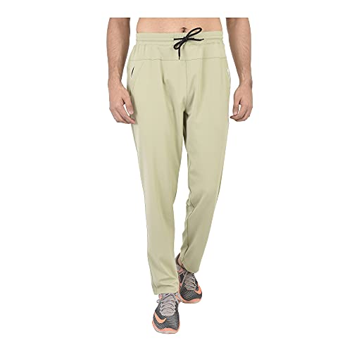 Image of Groovy Men Four Way Lycra Trackpants(CKN8-P Beige)