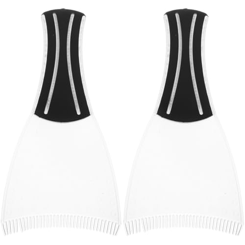 MUCKLILY Hair Highlighting Boards 2-Pack Salon Hair Dyeing Tools with Ergonomic Handles for Precise Coloring and Highlighting 8.66 X 4.01 Inches