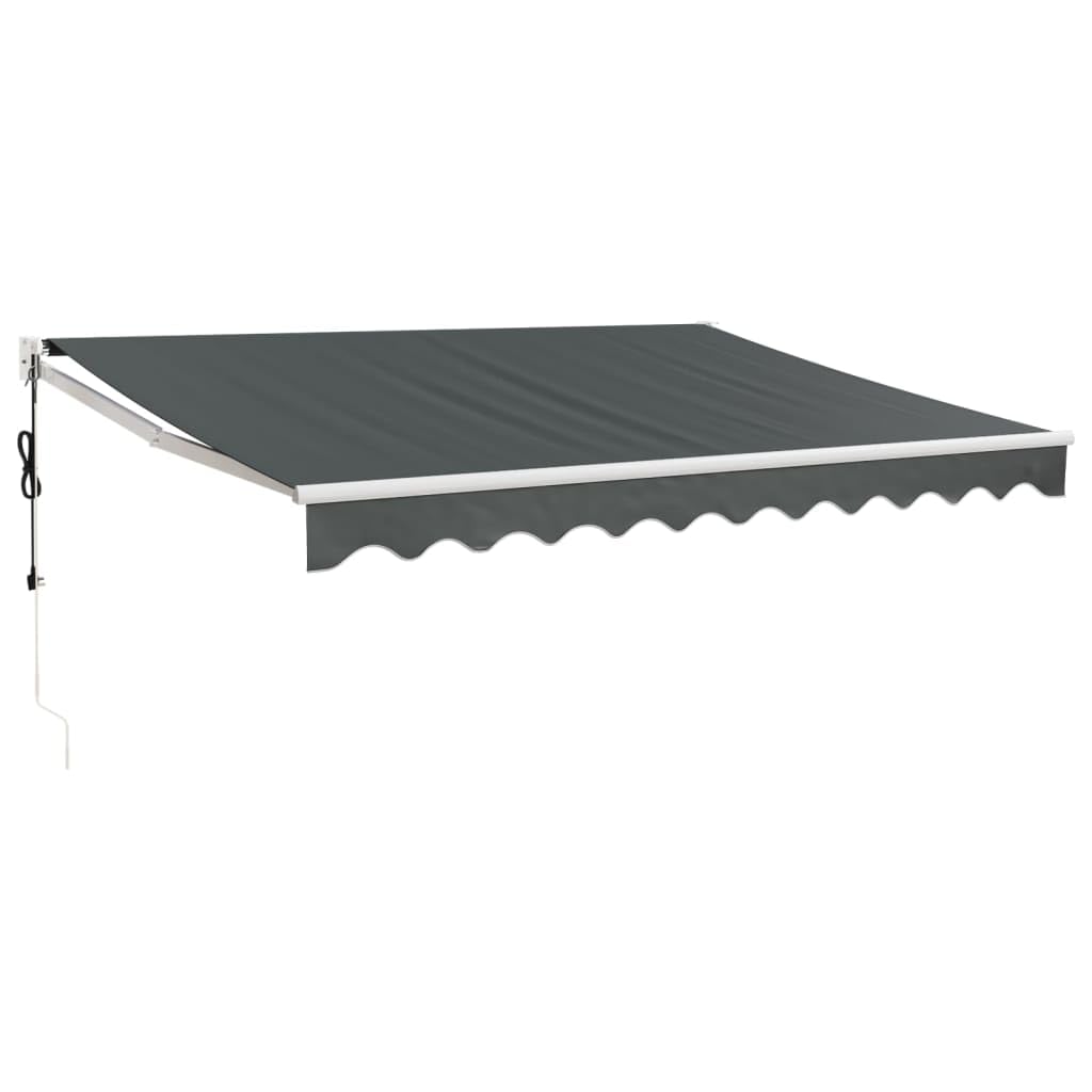 Store Banne Motorisé, Store Banne électrique Auvent rétractable Automatique Anthracite 3x2,5 m