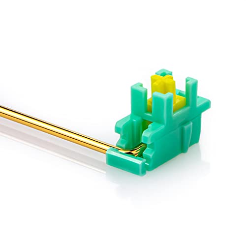 New Fashion Kingdom Snap-In Stabilizers Plate Mounted Mechanical Keyboard Customized Repair Plate Stabilizer 2U/6.25U Stabilizers For Mechanical Keyboard (Green+Lemoncolor) #TOP4