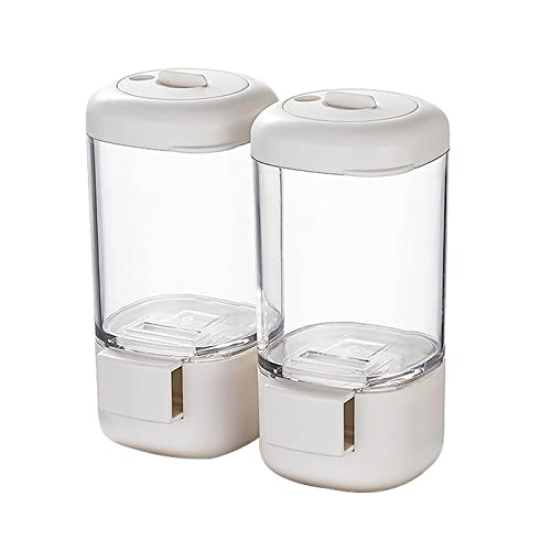 Push-Gläser für Gewürze, Gewürzbox, Gewürzflasche, Drehverschluss, Salztank-Kombination, Pfefferbehälter, Set für Zuhause, Küche, Gadget-Set, 2 Stück Cover