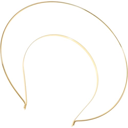 POPETPOP Diadema Virgende Halo Dorada Ligera para Niñas Accesorio para Fiestas Sesiones de Fotos y Competiciones