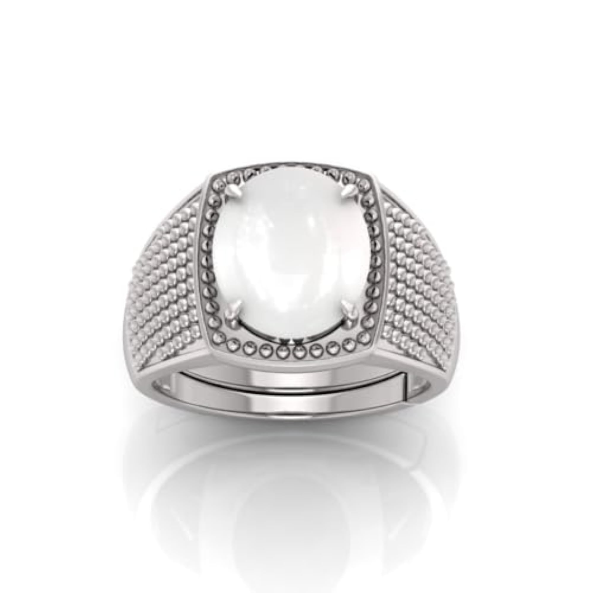 Men's Adjustable Moonstone Original Stone Ring