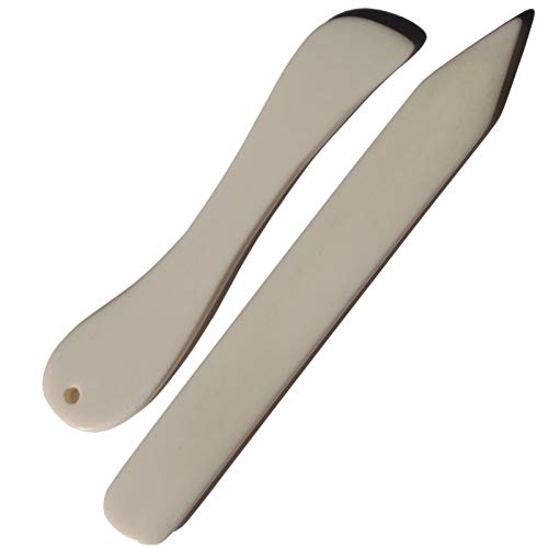 VENCINK Genuine Bone Folder Paper Creaser Set Folding Scoring Burnishing Crafting Scrapbooking Tools for Bookbinding, Paper and Leather Crafts, Origami, Card Making and Office Supplies