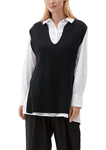 s.Oliver BLACK LABEL Women's 2118296 Strickpullunder, Schwarz, M