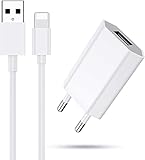  Wiselead USB Ladegerät und Ladekabel USB Netzteil und Phone Kabel mit intelligent Technologie USB Ladeadapter kompatibel mit iPhone 11,12 XS,XS, Max,XR,X, 8,8 Plus,7,7 Plus, 6s, 6/6 Plus,5S,5 usw