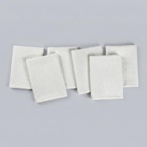 Image of FINGERCRAFT Kitchen Cloth 100% Soft High GSM Cotton Fabric Kitchen Towel, 20 x 30 Inches Perfect Size for Kitchen Uses, Set of 6, Multipurpose Use as Dish Towel, Bar Towel (White)