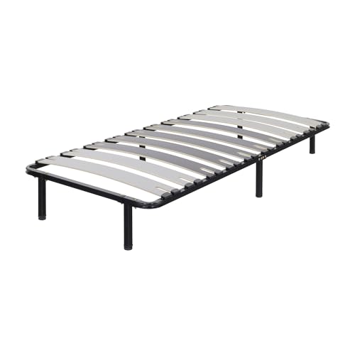 MOG CASA Somier Deck Multiláminas con Regulación Lumbar - 80x200 cm - Marco Metalizado Anticorrosión y Patas Incluidas