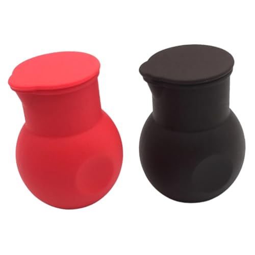 Healifty 2 piezas Olla Silicona para Derretir Chocolate y Mantequilla Microondas con Tapa y Vertedor Resistente y Versátil para Cocina y Repostería