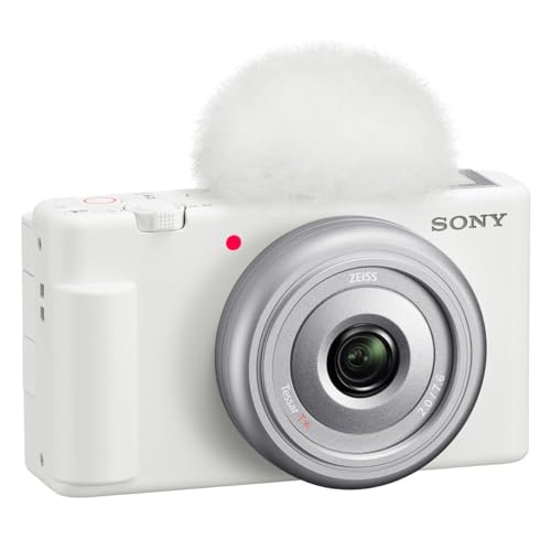 Image of Sony ZV-1F Vlogging Camera, White, Bundle with Extreme 32GB SD Card, Camera Bag, Tripod, for Point and Shoot Camera, Complete Sony Digital Vlog Camera Kit, Sony 1-Year Warranty
