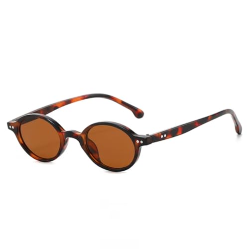 Lunettes de soleil ovales punk rivets lunettes de soleil petites femmes hommes UV400