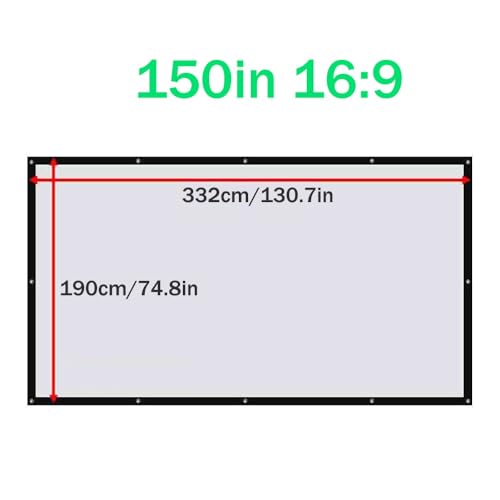 Pantalla de Proyección Plegable 150 Pulgadas 16:9 miniatura 7