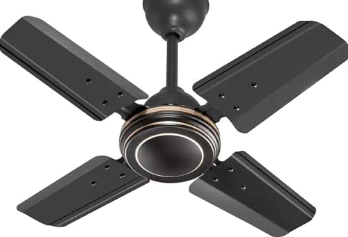 Image of haneul!!CEILING FAN!! 600 MM HIGH SPEED BLACK CEILING FAN!! 4 HEAVY BLADE!!100% MADE IN INDIA!! 24 INCH!!Summer