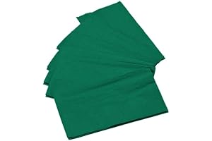 50 Count Disposable Soft Green 2 Ply Paper Dinner Napkins Perfectware