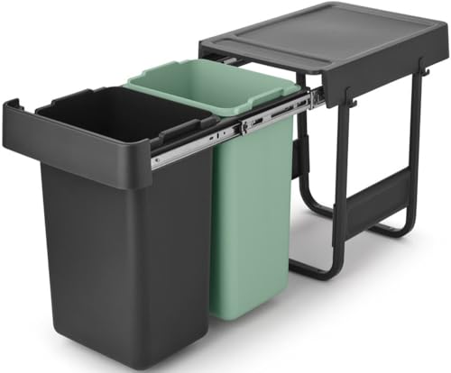 Caneca de basura integrada Brabantia 2 x 4 gal miniatura 3