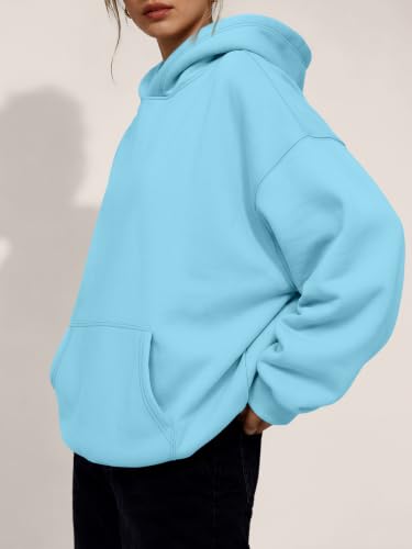 Image of Trendy Queen Women Oversized Hoodies Fall Outfits | Gentle Skin Feel, Aesthetic Drop Shoulder, Large Kangaroo Pocket, Seamless Daily Outfit Match