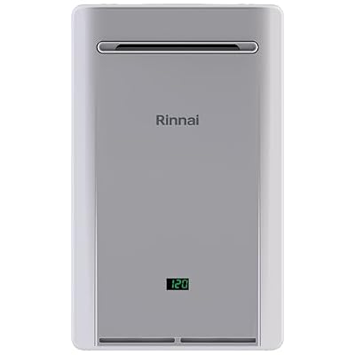 Rinnai REP199eN Smart-Circ Non-Condensing Natural Gas Tankless Water Heater with Built-In Recirculation Pump, Up to 7.9 GPM, Outdoor Installation, 199,000 BTU