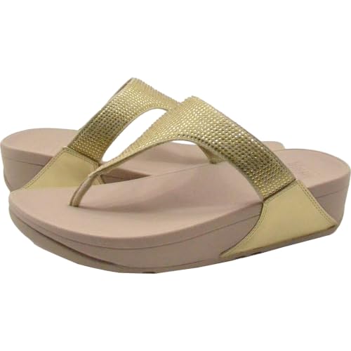 Image of FitFlop Women's Lulu Crystal Embellished Toe-Post Sandals | Casual Sandals