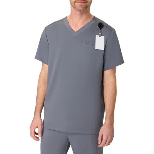Scrub shirt vêtement médical homme t-shirt exfoliant avec poche anti-humidité