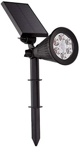LivEditor Solar Motion Sensor Flood Light 6 LED Outdoor Waterproof Wireless Lamp for Patio,Deck,Yard,Garden with PIR Activated Auto On/Off-1 Pack