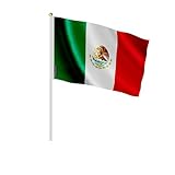 Pixelforma - Lote de mini bandera de México en varios tamaños, 100 piezas, 30 x 45 cm