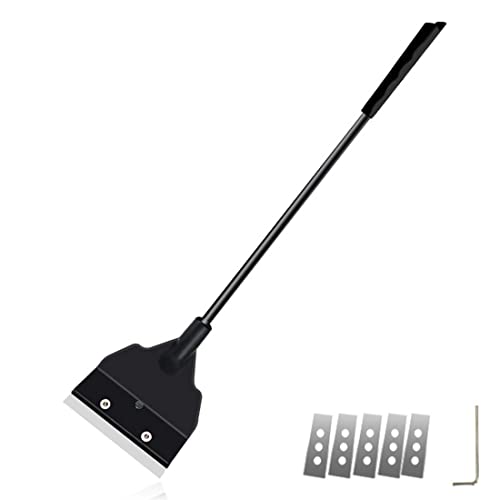 Raschietto per Alghe,Raschietto Alghe Acquario,Pulitore Raschietto Alghe Raschietto,Rasoio per Pulizia delle Alghe, Acquario Raschietto per Acquario Serbatoio, Asta Staccabile, con 5 Lame, 65 cm